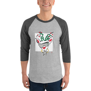 Run Deer MC 3/4 sleeve raglan shirt