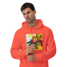 Load image into Gallery viewer, Malibu dreamin Unisex eco raglan hoodie
