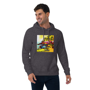 Malibu dreamin Unisex eco raglan hoodie