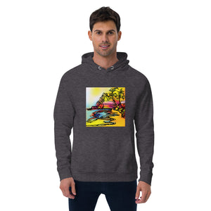 Malibu dreamin Unisex eco raglan hoodie