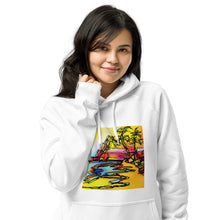 Load image into Gallery viewer, Malibu dreamin Unisex eco raglan hoodie
