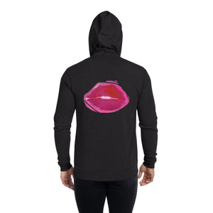 Lips Logo Lightweight Unisex zip hoodie