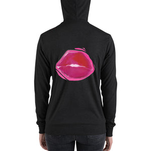 Lips Logo Lightweight Unisex zip hoodie