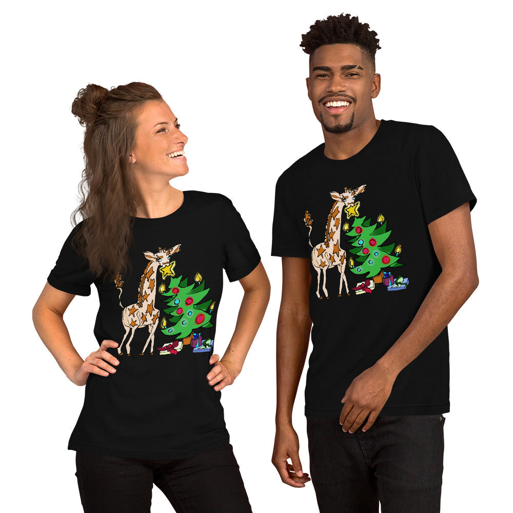 Giraffe Tree Adult Unisex t-shirt