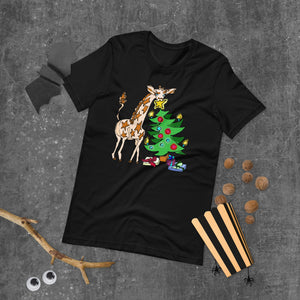 Giraffe Tree Adult Unisex t-shirt