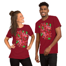 Load image into Gallery viewer, Poinsettia Unisex t-shirt
