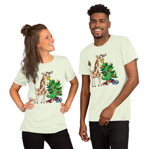 Giraffe Tree Adult Unisex t-shirt