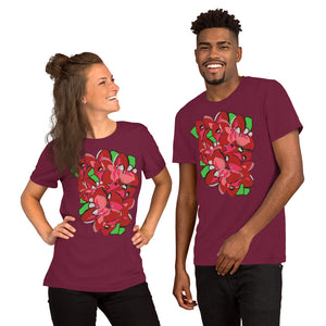 Poinsettia Unisex t-shirt