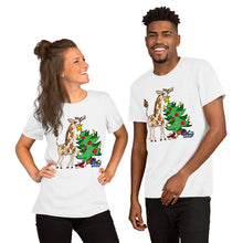 Load image into Gallery viewer, Giraffe Tree Adult Unisex t-shirt
