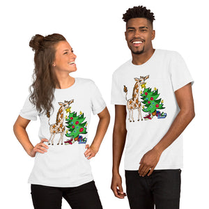 Giraffe Tree Adult Unisex t-shirt