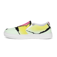 Load image into Gallery viewer, Mint Flower Women’s slip-on canvas shoes
