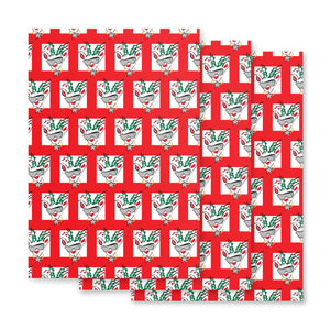 Red Run Deer MC Wrapping paper sheets