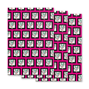 Pink Run Deer MC Wrapping paper sheets