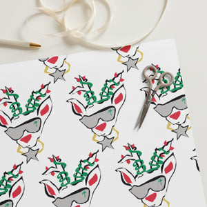 White Run Deer MC Wrapping paper sheets