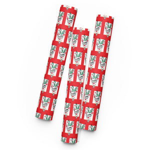 Red Run Deer MC Wrapping paper sheets