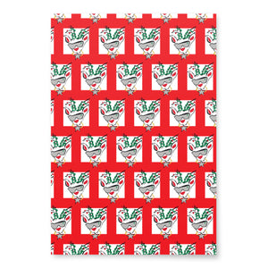 Red Run Deer MC Wrapping paper sheets