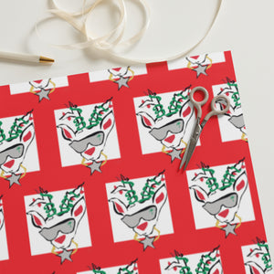 Red Run Deer MC Wrapping paper sheets