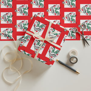 Red Run Deer MC Wrapping paper sheets