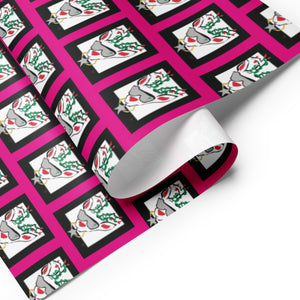 Pink Run Deer MC Wrapping paper sheets