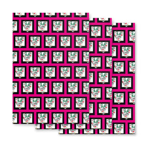 Pink Run Deer MC Wrapping paper sheets