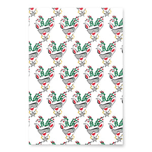 White Run Deer MC Wrapping paper sheets