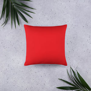 Red Poinsettia Basic Pillow