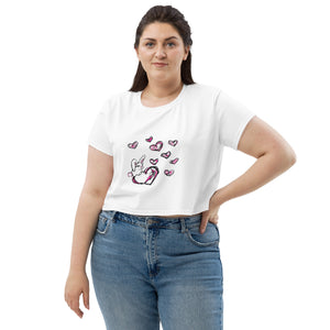 Love Bunny All-Over Print Crop Tee