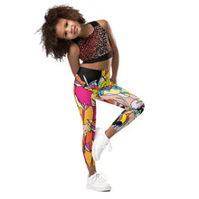 Load image into Gallery viewer, Black Seahorse Kid&#39;s Leggings
