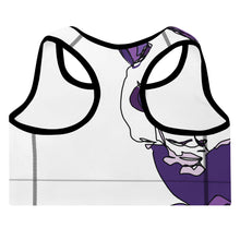 Load image into Gallery viewer, Purple Panda Padded Sports Bra
