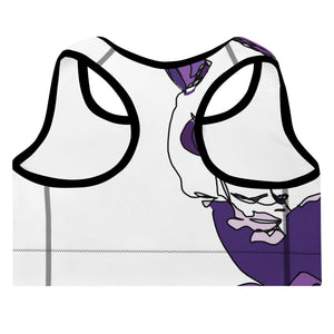 Purple Panda Padded Sports Bra