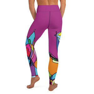 Zebra Color Pop Yoga Leggings