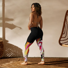 Load image into Gallery viewer, Black Cockatoo Yoga Leggings
