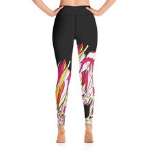 Load image into Gallery viewer, Black Cockatoo Yoga Leggings
