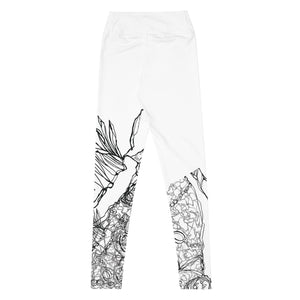 Black & White Lizard Yoga Leggings