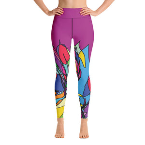 Zebra Color Pop Yoga Leggings