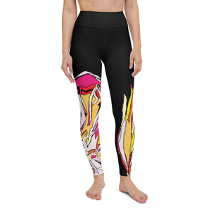 Black Cockatoo Yoga Leggings