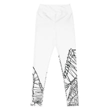 Load image into Gallery viewer, Black &amp; White Lizard Yoga Leggings
