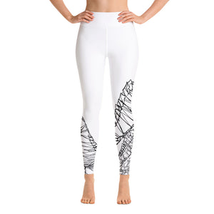 Black & White Lizard Yoga Leggings