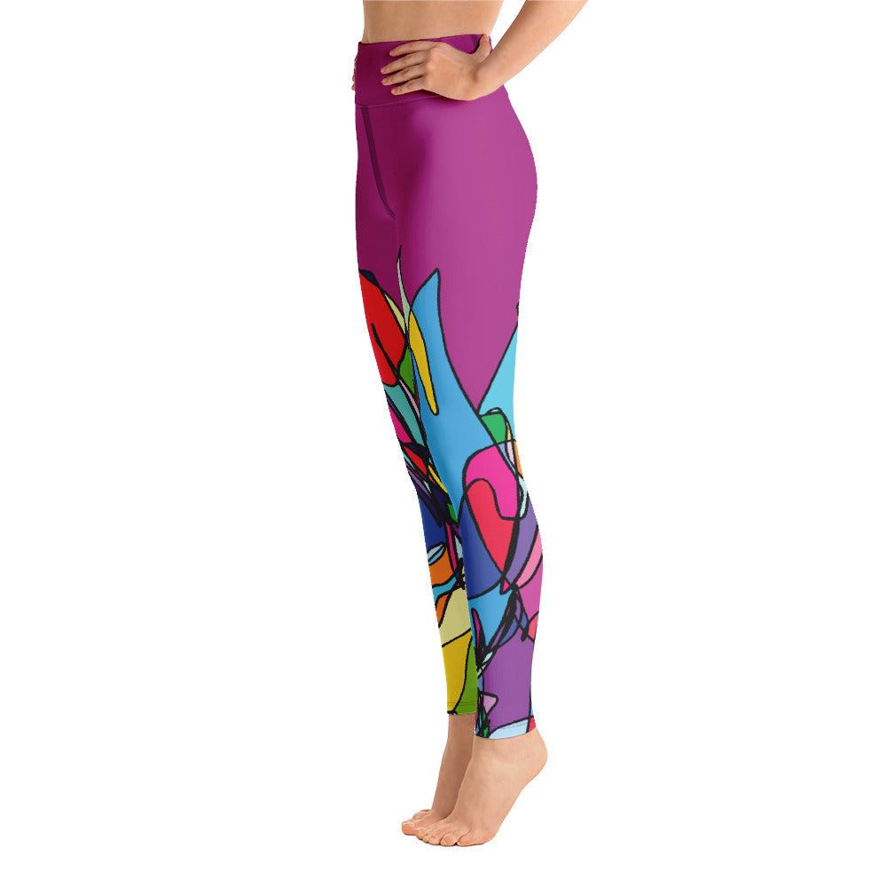 Zebra Color Pop Yoga Leggings