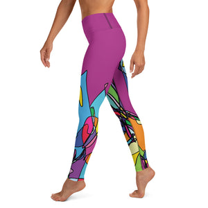 Zebra Color Pop Yoga Leggings