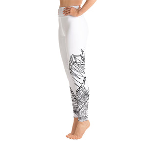 Black & White Lizard Yoga Leggings