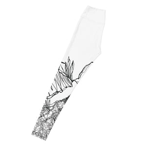 Black & White Lizard Yoga Leggings