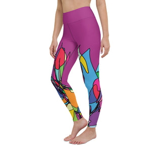 Zebra Color Pop Yoga Leggings