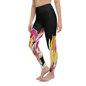 Black Cockatoo Yoga Leggings