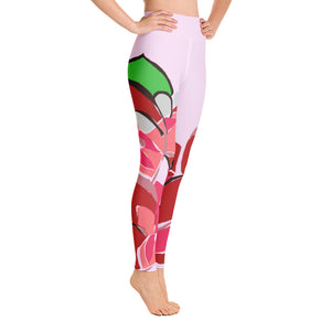 Selago Poinsettia Yoga Leggings