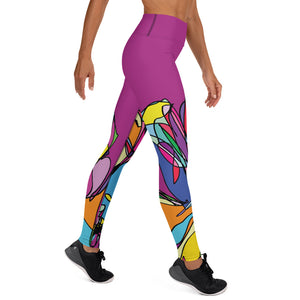 Zebra Color Pop Yoga Leggings