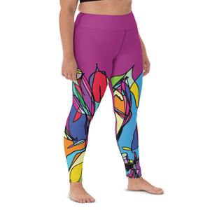 Zebra Color Pop Yoga Leggings