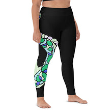 Load image into Gallery viewer, Black Snake Leggings
