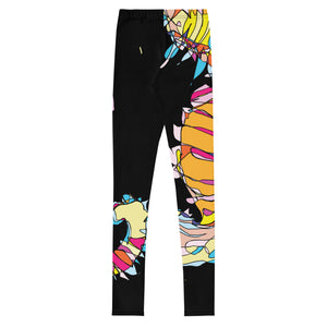 Black Seahorse Youth Leggings