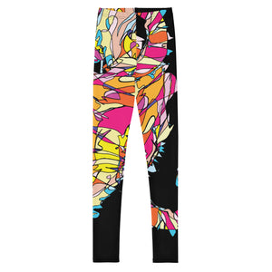 Black Seahorse Youth Leggings